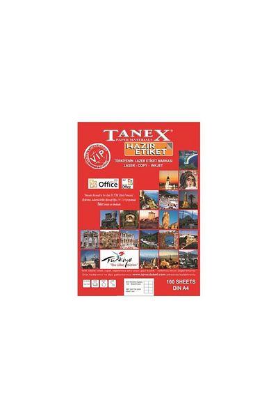 Tanex Αυτοκόλλητο λέιζερ 100 φύλλα 40 X 25 mm Ετικέτα εκτυπωτή λέιζερ