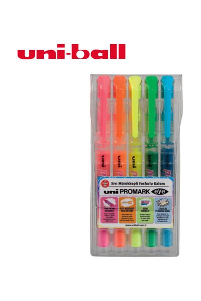Uni Promark Eye Highlighter - 5-Pack Pocket Type, Usp-105 5c