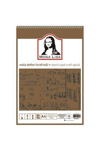 Südor Sketchbook Kraft A4 Wire 115 gr 50 Sheets