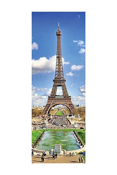 KESKİN COLOR 1000 Pieces Sharp Color Panoramic Paris Puzzle - 34x96 cm (PARY EIFFEL TOWER)