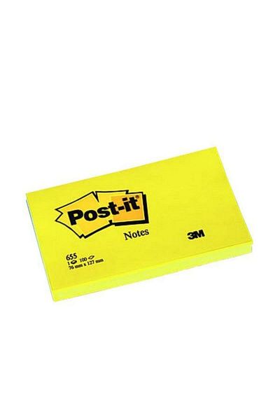 Post-it Hârtie adezivă 100 Yp 76x127 Mm Galben