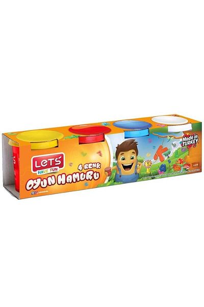 Lets Play Dough 224 Grams 4 Primary Colors Play Dough