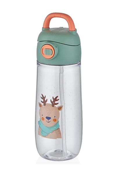 Vagonlife Flask 550ml Patterned Drinker with Straw - Mixed Color 1 Piece