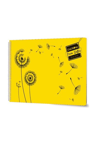 Çınar Uni Note Caiet de pictură în spirală Copertă din plastic 24x34cm 25 coli (pachet de 12)