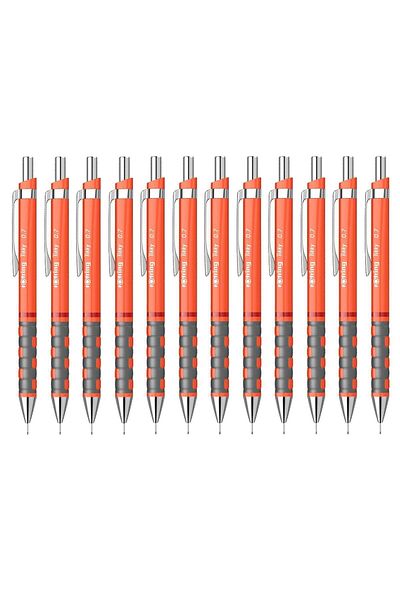 Rotring Tikky 0.7 Neon Orange Versatil Pen - Pack of 12