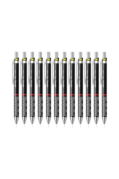 Rotring Versatil Black Pen - Tikky Rd 0.3 Mm, Pack of 12