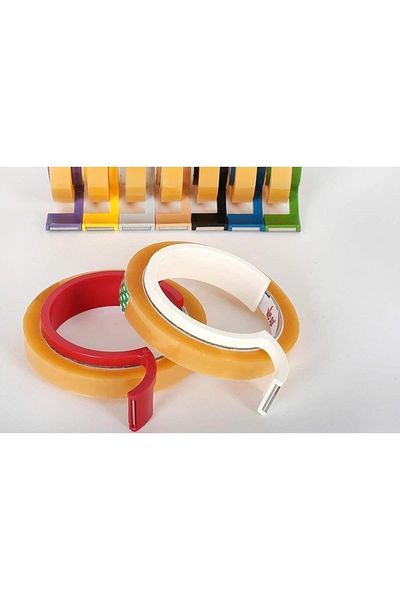 Vege Ve-ge Cellophones Tape Pack 12 Mm X 66 Meters with Maxi Tape Cutter (48 Pieces Tape with Cutter)