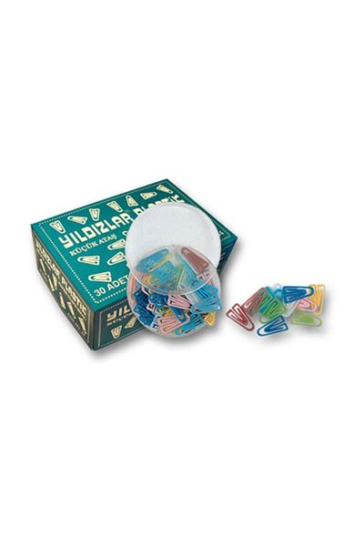Yıldızlar 30 Pieces Small Plastic Paper Clips - 1 Pack