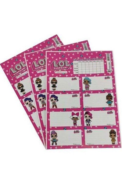 KESKİN COLOR Sharp Color Lol Omg - 24 School Labels with 3x8 Lesson Programs