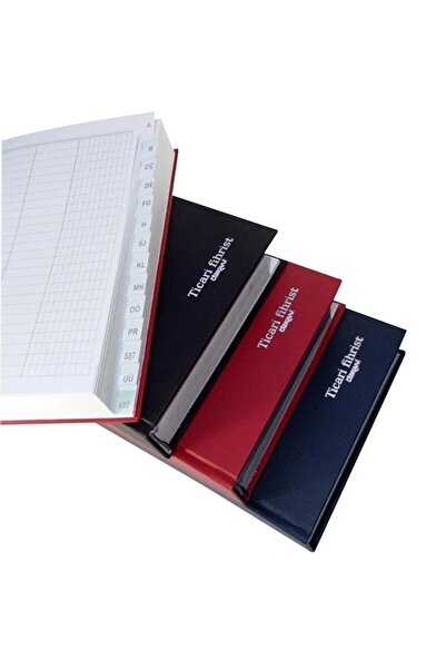 elma Ticari Fihrist 17x24 Cm 4 Yaprak 28 Basamak Ticari Fihrist