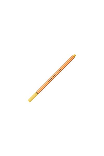 Stabilo Yellow 88 Point Fine Felt Tip Fineliner Pen - 0.4 Mm (PACK OF 10)