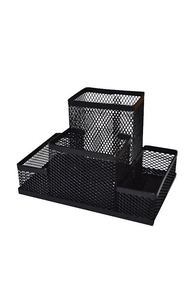 Temat Desktop Organizer Black Pen Holder Combined Set