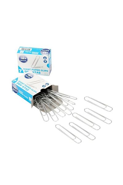 Delta 75 mm Large Paper Clip - Paper Clip Giant No:7 (1 Pack 5 Boxes)