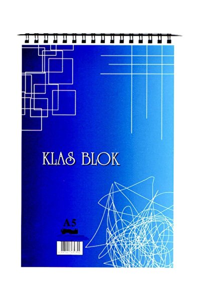 Klas A5 Kancelarijska sveska - spiralna, Karirano i 100 listova (paket od 6)