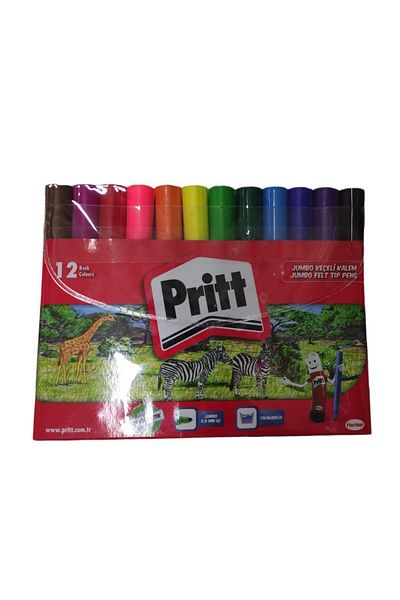 Pritt Felt Tip Crayons Jumbo Round Tip 12 Colors Jumbo Felt Tip Paint