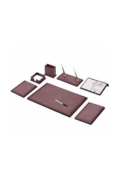 Gülpaş Set covoraș de birou Burgundy - 9 piese piele sintetică 260