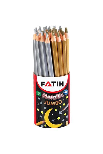 Fatih Dry Paint Full Size Jumbo Metallic Gold Silver (1 Pack 36 Pen)