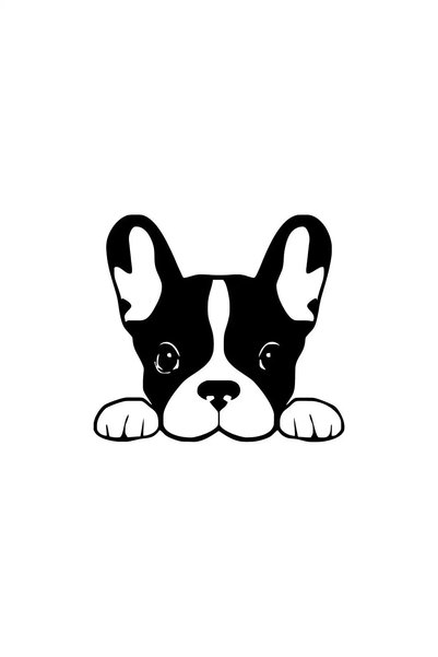 Generic Brand 60*54CmDog Facing through the Glass - Vehicle, Auto,Laptopand W...