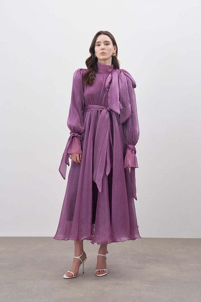 FUSHYA Chiffon Tulle Evening Dress