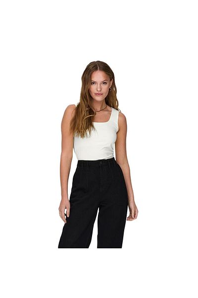 ONLY Women's 2-Way Shoes |   Onlea S/L 15278090 -Cloud Dancer White |   T-Shirt