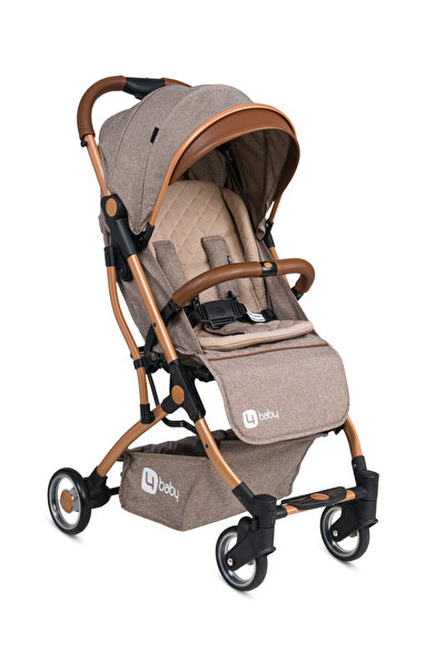 4 Baby Drone Kabin Bebek Arabası Gold Kahve