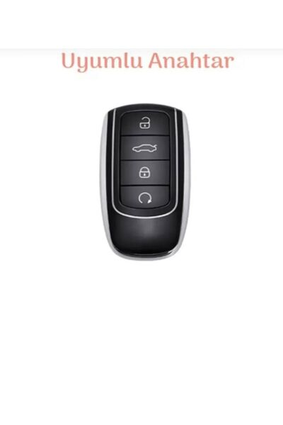 EBG İSTANBUL Chery Tiggo 8 Pro - Omoda 5 Tiggo 7 Avantgarde Black/Gold Key Case