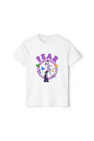 Hilosh Reverse Face Fear Horror Printed White Unisex Kids T-Shirt T02