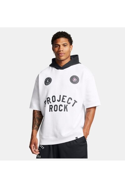 Under Armour Erkek UA Project Rock Icon Fleece SS BOH Kapüşonlu Üst 1386886-100