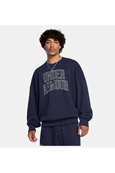 Under Armour Erkek UA Icon Heavyweight Terry Oversized Bisiklet Yaka Sweatshi...