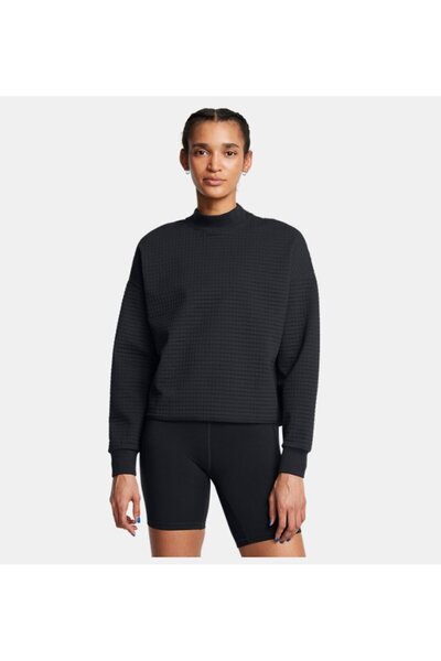 Under Armour Kadın UA Unstoppable Fleece Grid Mock Uzun Kollu Sweatshirt 1386...