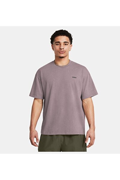 Under Armour Erkek UA Heavyweight Oversized Logo Wash Kısa Kollu Tişört 13891...