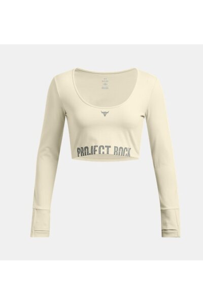 Under Armour Kadın UA Project Rock LG Uzun Kollu Workout Tişört 1386443-273