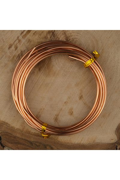 Prestij Boncuk 2 mm Copper Wire - Enamel Coated, Crown Flower Pattern Hobby Design, Handcrafted Experimental Wire