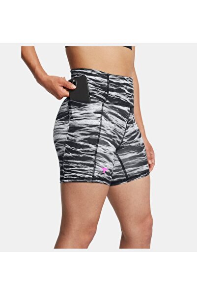 Under Armour Kadın UA Project Rock Lets Go BTB Middy Baskılı Kısa Tayt 1388091-001