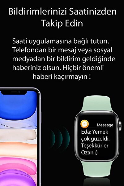 TECHNOMEN T10 Ultra Akıllı Saat Son Sürüm Kordon Kilitli Iosandroıd Uyumlu Kordon Hediyeli 2.09inç Büyük Ekran