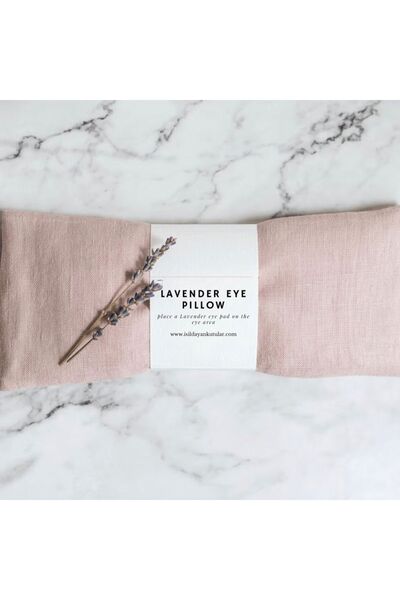 Işıldayan Kutular وسادة العين للتأمل واليوجا باللون الوردي الخزامى