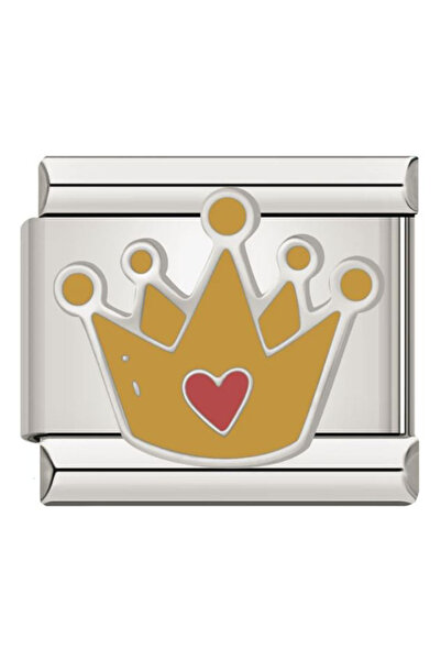 Naturel Tılsım سحر التاج الإيطالي من الفولاذ المقاوم للصدأ مقاس 9 مم