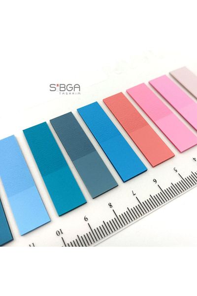 sibga tasarım Transparent Colored Postit Post-it Post ItBookmark Bookmark Postit Sticker Note Paper 200 Sheets