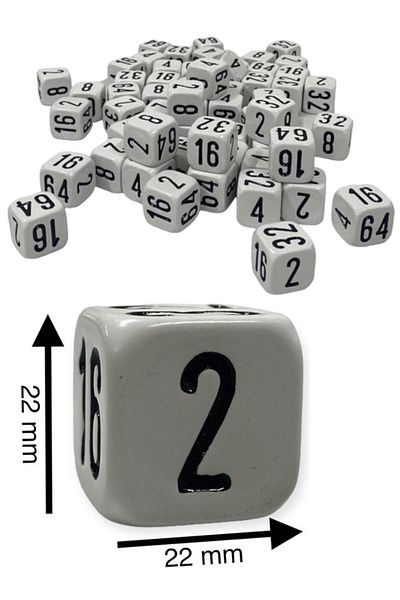 Miajima 22 Mm Game Vido Dice - 2 Pieces