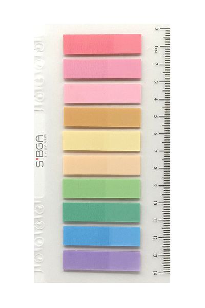 sibga tasarım Transparent Colored Postit Post-it Post ItBookmark Bookmark Postit Sticker Note Paper 200 Sheets