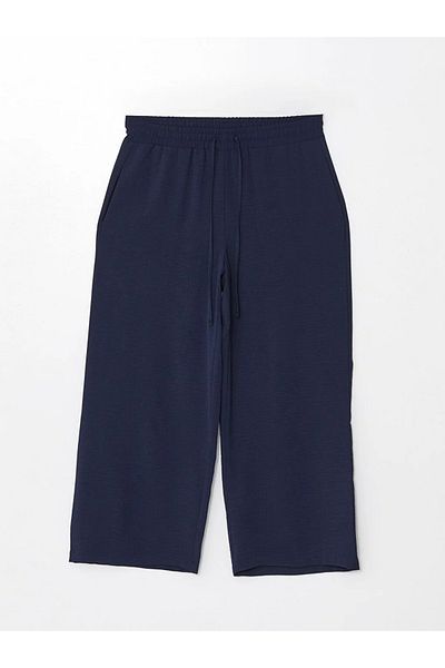 LC Waikiki LCW Modest Women - Straight Palazzo Trousers with Elastic Waist