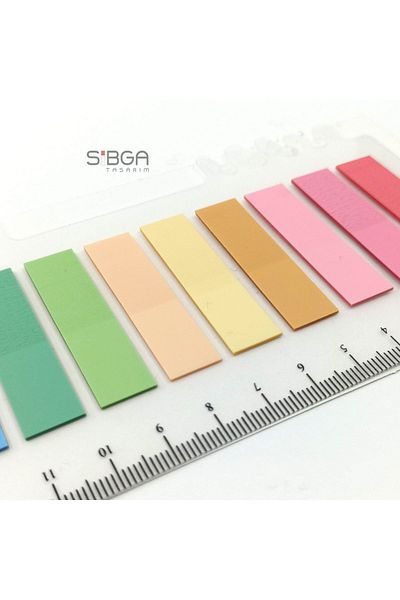 sibga tasarım Transparent Colored Postit Post-it Post ItBookmark Bookmark Postit Sticker Note Paper 200 Sheets