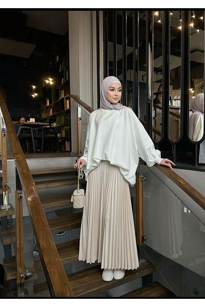 Trend Marfa Hijab πλισέ φούστα
