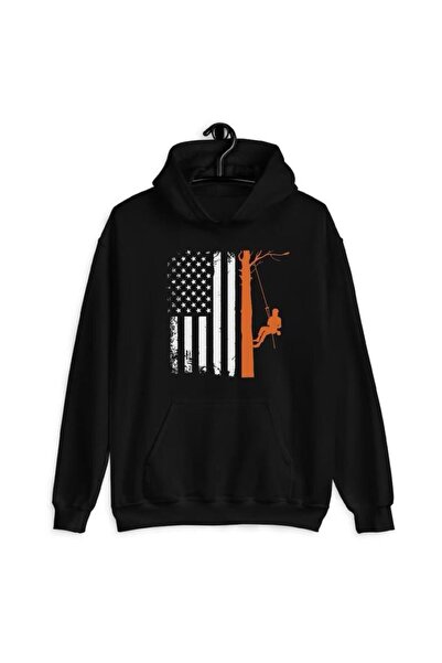 Massgai سويت شيرت بقلنسوة كبير الحجم للجنسين - هوديي مطبوع عليه متسلق الجبال