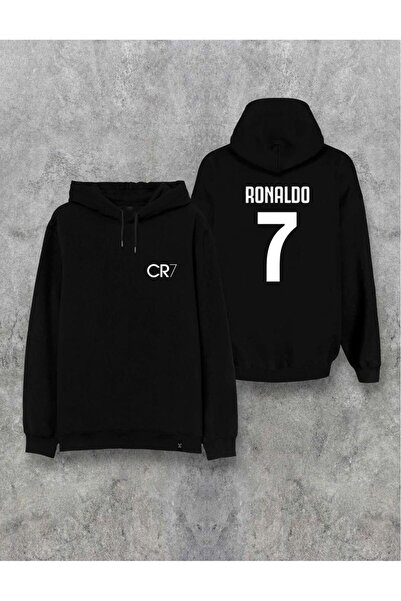 Massgai Unisex dizajn Ronaldo Štampano Sa kapuljačom Oversize kroj dukserica ...
