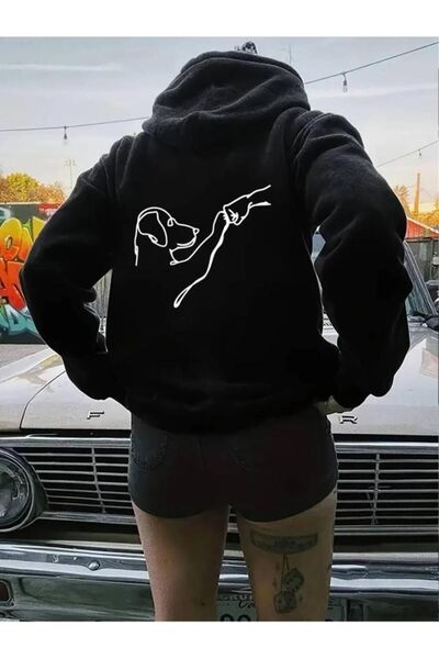 Massgai سويت شيرت بقلنسوة كبير الحجم للجنسين - تصميم هوديي مطبوع