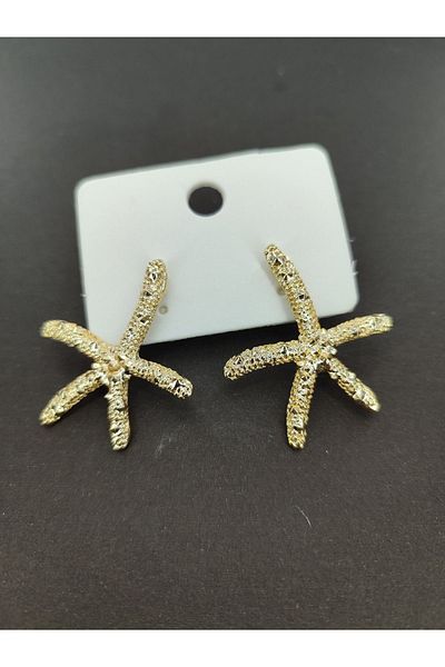Candy Patterned Starfish Earrings