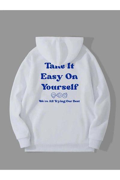 Massgai Φούτερ με κουκούλα με κουκούλα Unisex "Your Self".