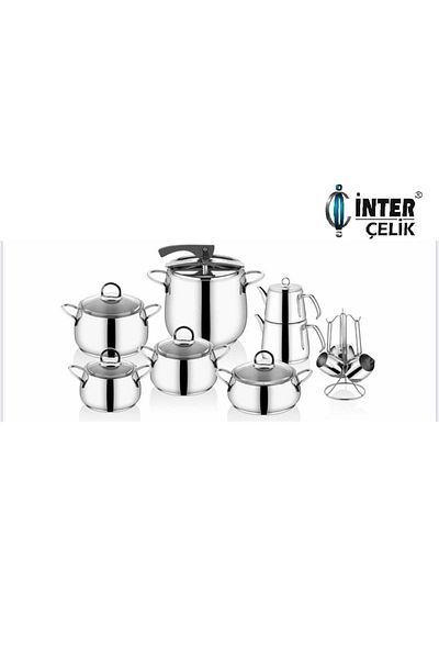 İnter Çelik Hanzade Classic 18 Piece Steel Dowry Set