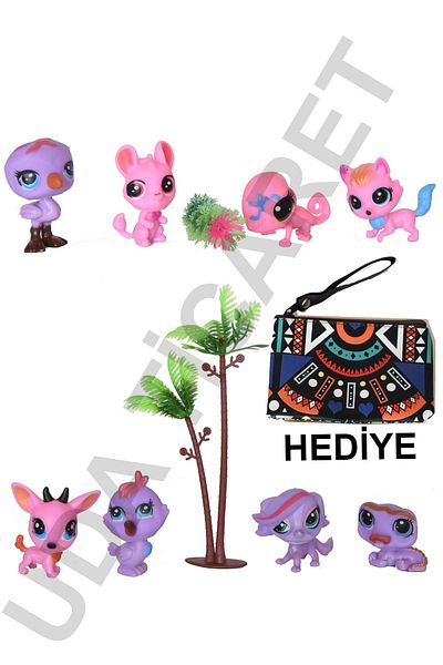 Minişler Pet Shop Minis Littles Pet Shop 8 Piece Character Set